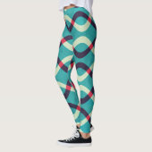 Retro Kurven: Grunge Muster Effekt. Leggings (Links)