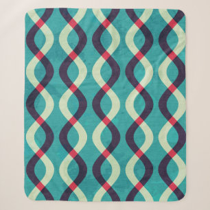 Retro Kurven: Grunge Muster Effekt. Sherpadecke