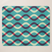 Retro Kurven: Grunge Muster Effekt. Sherpadecke (Vorderseite (Horizontal))
