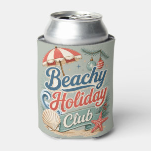 Retro-Küsten-Weihnachtsclub Beachy Holiday Dosenkühler