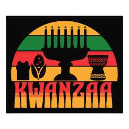 Retro Kwanzaa Fotodruck