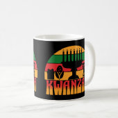 Retro Kwanzaa Kaffeetasse (VorderseiteRechts)