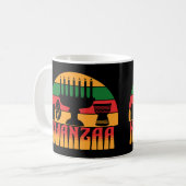 Retro Kwanzaa Kaffeetasse (Vorderseite Links)