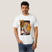 Retro kyojuro rengoku anime T-Shirt (Vorne ganz)