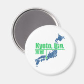 Retro-Kyoto Magnet (Vorderseite/Rückseite)