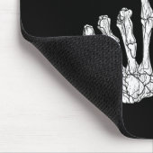 Retro La Hands Skeleton Los Angeles Hand Sign Hall Mousepad (Ecke)
