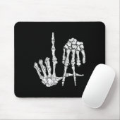 Retro La Hands Skeleton Los Angeles Hand Sign Hall Mousepad (Mit Mouse)