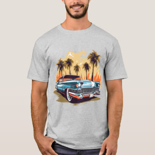 Retro-LA-Style Luxus-Klassiker-Vintage-Auto T-Shirt