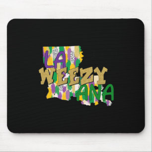 Retro La Weezy Ana Happy Mardi Gras Louisiana New Mousepad