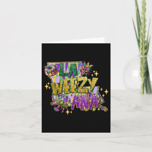 Retro La Weezy Louisiana Karte Mardi Gras New Orle