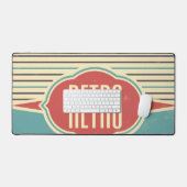 Retro-Label-Designer Schreibtischunterlage (Tastatur & Maus)