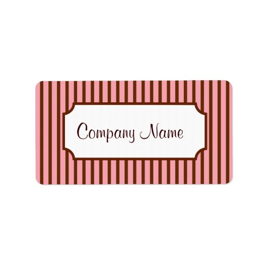 Retro-Labels Adressaufkleber (Vorne)