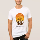 Retro Labor-Day-Stimmung Tri-Blend Shirt (Vorderseite)