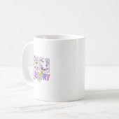 Retro Laboratory Halloween Ghost Labrador Tech Med Kaffeetasse (Vorderseite Links)