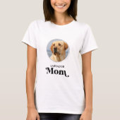 Retro Labrador MAMA Personalisieren Hunde Lover Pe T-Shirt (Vorderseite)