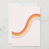 Retro lächelt Young Wild und Three Birthday Einladung (Rückseite)