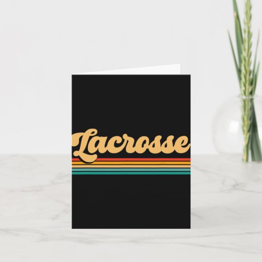 Retro Lacrosse Apparel - Lacrosse Karte (Vorderseite)