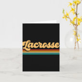 Retro Lacrosse Apparel - Lacrosse Karte (Gelbe Blume)