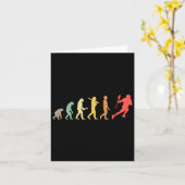 Retro Lacrosse Evolution Geschenk für Lacrosse Spi Karte (Gelbe Blume)