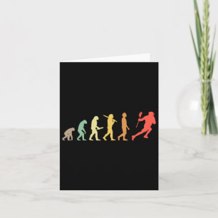 Retro Lacrosse Evolution Geschenk für Lacrosse Spi Karte