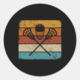Retro Lacrosse Vintage Lacrosse Gear St. Runder Aufkleber