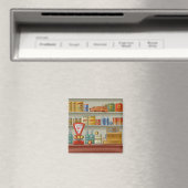 Retro-Laden Magnet (In Situ (Geschirrspüler))