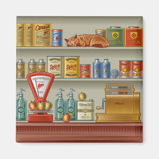 Retro-Laden Magnet