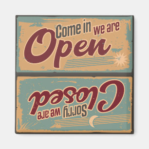 Retro-Ladenschild Offen Geschlossen Geschirrspüler Magnet