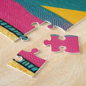 Retro Lady am Beach Daydreaming über Mode Puzzle (Seite)