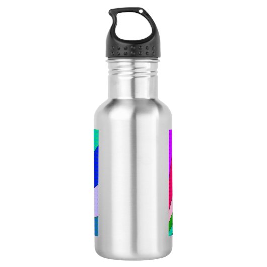 Retro Lady Drehend Vogel Edelstahlflasche (Rückseite)