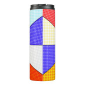 Retro Lady Drehend Vogel Thermosbecher (Rückseite)