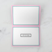 Retro Lady Toasting mit Wine Happy Birthday Spaß Karte (Innenseite)