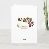 Retro Lady Vintag Cake Geburtstag Karte (Rückseite)