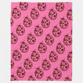 Retro Ladybug Blanket Fleecedecke (Vorderseite)
