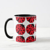 Retro-Ladybug-Muster Tasse (Links)