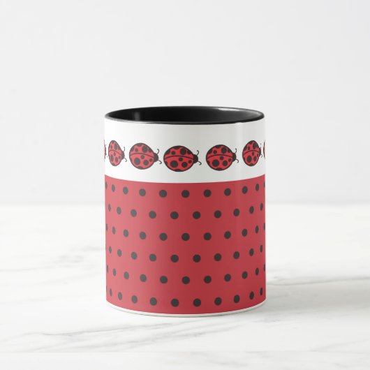Retro Ladybug-Tasse Tasse (Zentrum)