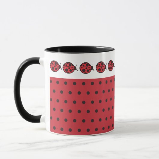 Retro Ladybug-Tasse Tasse (Links)