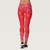 Retro Ladybugs und Blume Leggings (Rückseite)