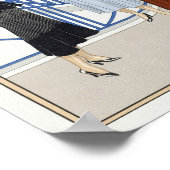 Retro Ladys Hats Heelses Warten Mode Show Poster (Ecke)