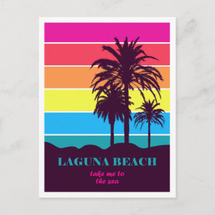 Retro Laguna Beach Kalifornien Vintage Reise Postkarte