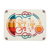 Retro Lake Champlain Magnet (Horizontal)