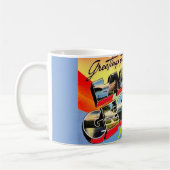 Retro Lake George Postkarten-Mug Kaffeetasse (Links)
