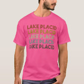 Retro Lake Placid New York funny T-Shirt (Vorderseite)