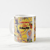 Retro Lake Sunapee NH Kaffeetasse (Vorderseite Links)