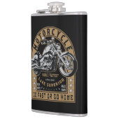 Retro Lake Superior Motorrad Flachmann (Links)
