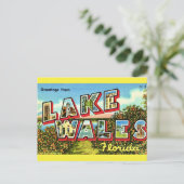 Retro Lake Wales Florida Postkarte (Stehend Vorderseite)