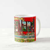 Retro Lakeland Florida Kaffeetasse (VorderseiteRechts)