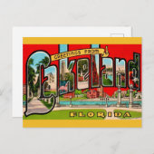 Retro Lakeland Florida Postkarte (Vorne/Hinten)