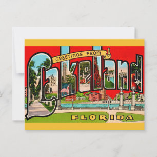 Retro Lakeland Florida Postkarte