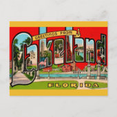 Retro Lakeland Florida Postkarte (Vorderseite)